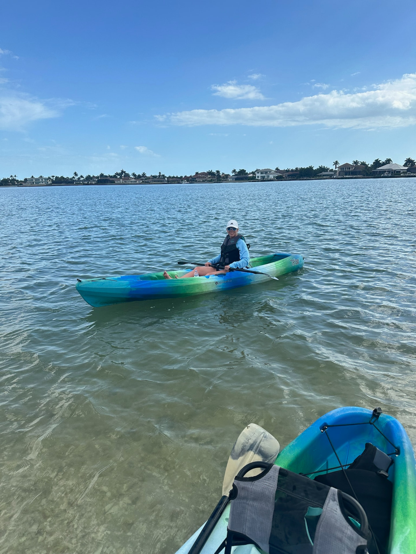 Kayaking on calm water near Pirates Cove Marco Island